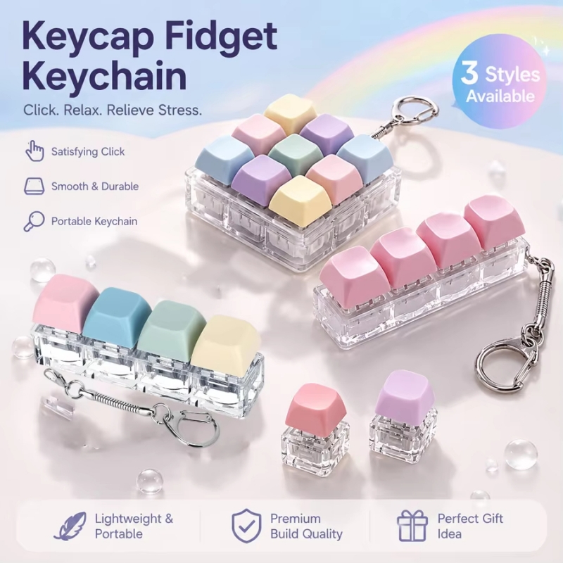 Gaming Keyboard Test - 1/4/9 Keys Mechanical Switch Tester Keychain,