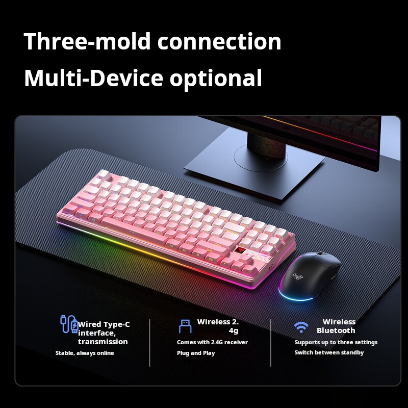 AULA F87 Pro V2 Tri-mode 87 Ke - đánh giá và giá Gaming Keyboard Hot Swappable
