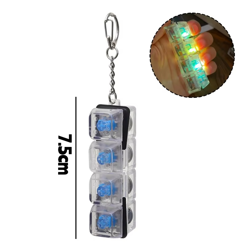 Light Up 4 Keys LED Finger Key - đánh giá và giá Gaming Keyboard Test
