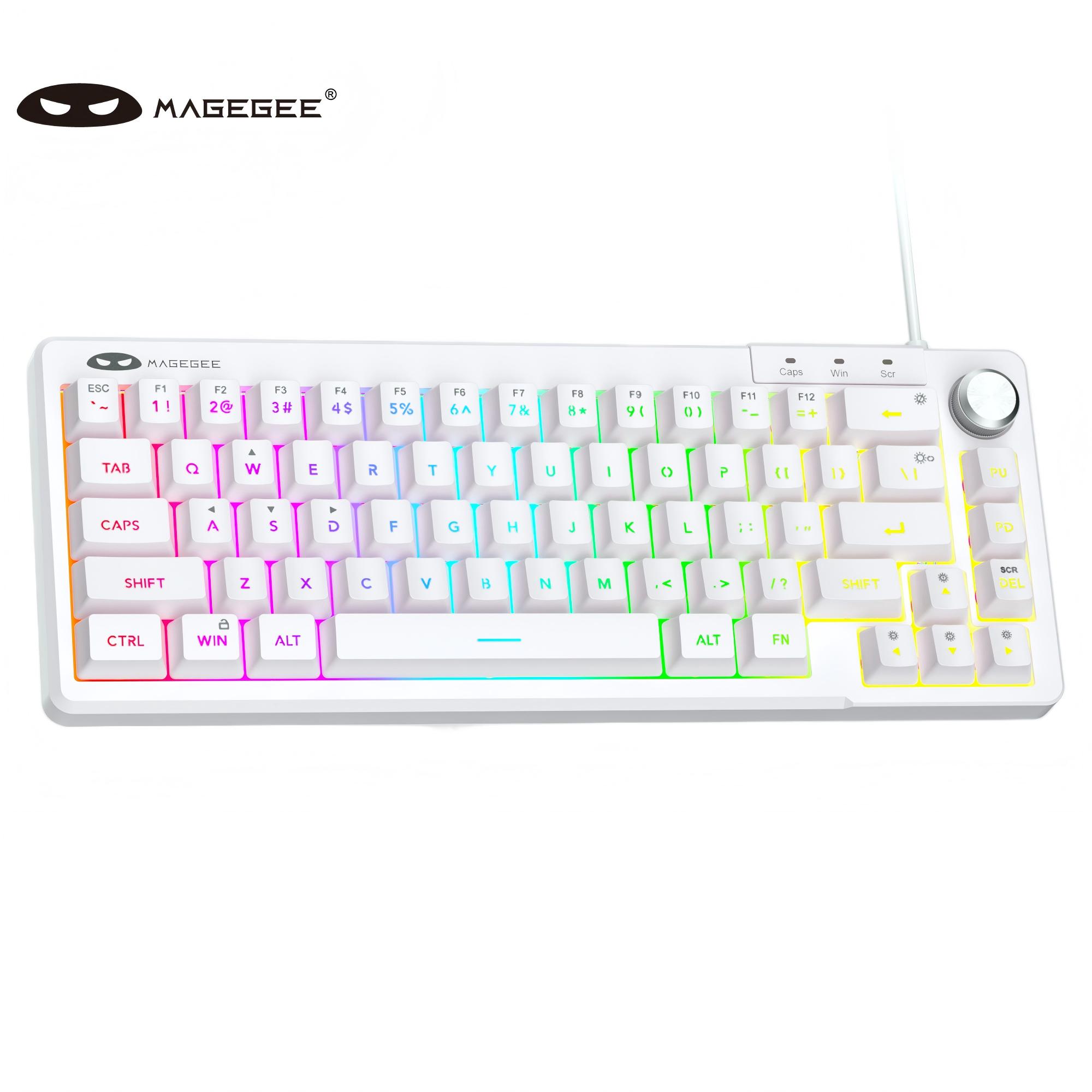 MageGee TS68 Mini 60% Membrane - đánh giá và giá Keyboard Gaming Blue Switch