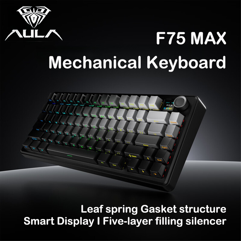 AULA F75 MAX 75% Tri-Mode Mech - đánh giá và giá Gaming Keyboard Hot Swappable