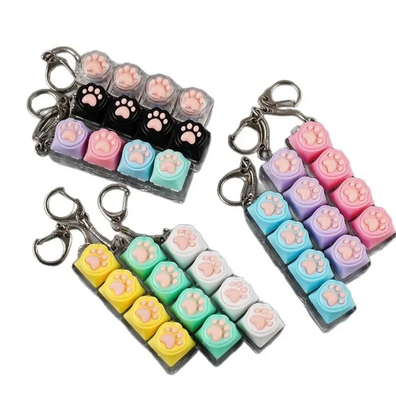 Four Key Cat Paw Button Decomp - đánh giá và giá Gaming Keyboard Test