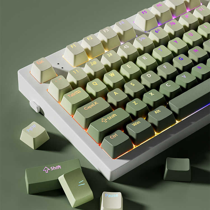 Green Grape Double Shot PBT Ke - đánh giá và giá Gaming Keyboard No Rgb