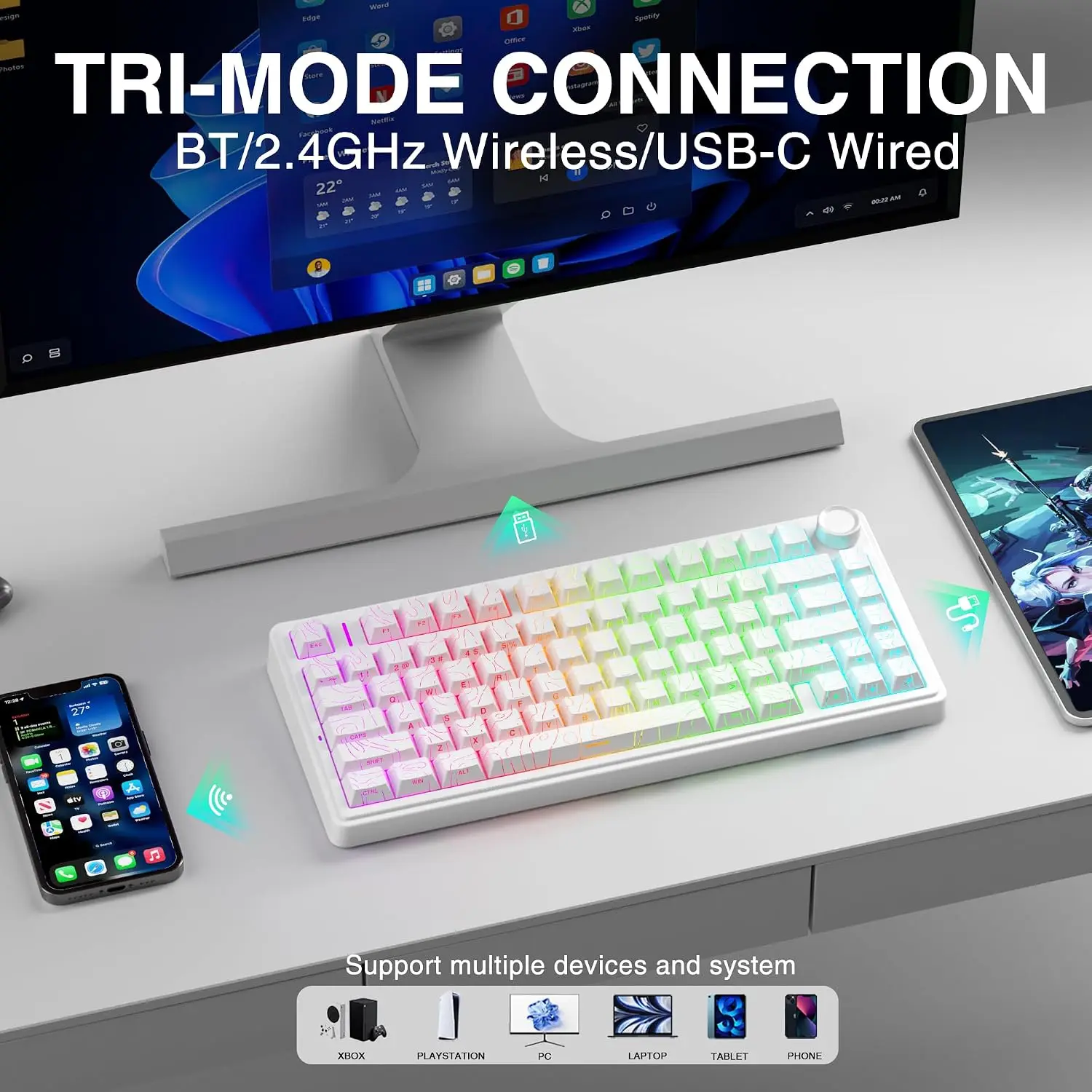 AULA F75 HE Magnetic Keyboard  - đánh giá và giá Gaming Keyboard No Rgb